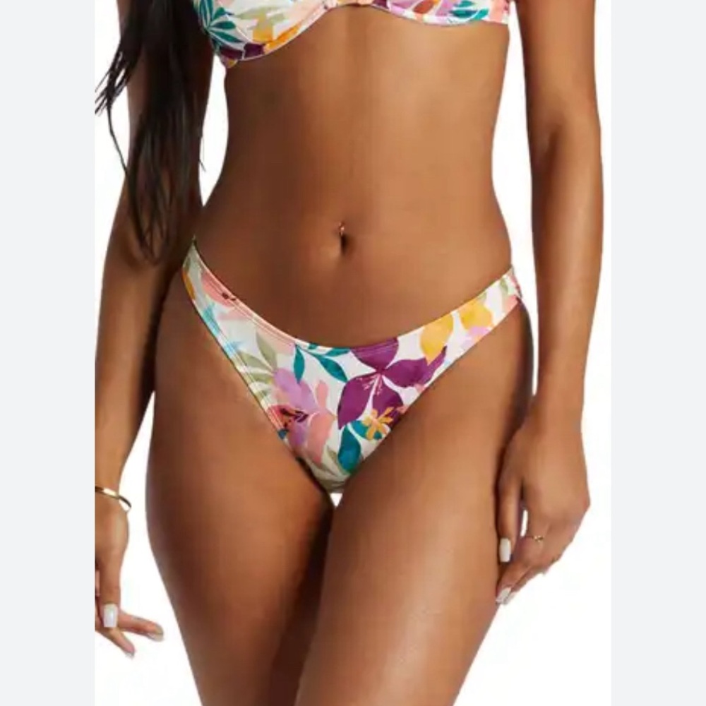 Billabong Playa Del Sol Women’s Floral Bikini Bottoms Multicolor Size Small NWT
